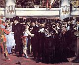 Edouard Manet Famous Paintings - Masked Ball at the Opera
